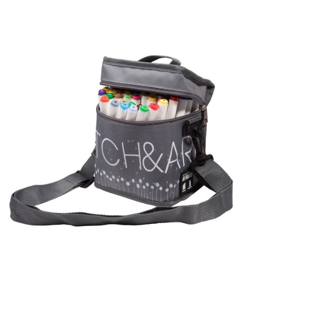 Маркеры д/скетчинга двуст 80цв 1-6мм BV Sketch&Art в сумке Превью 3