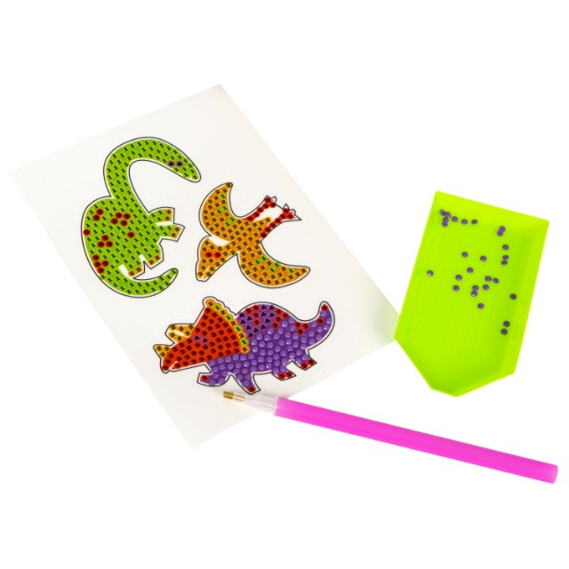 Творч Алмазная мозаика Наклейки Динозавры Превью 5