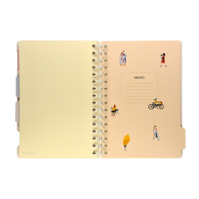 Зап. книжка А5 120л кл спир BV Art journal (4 вида) с разделителями Превью 5