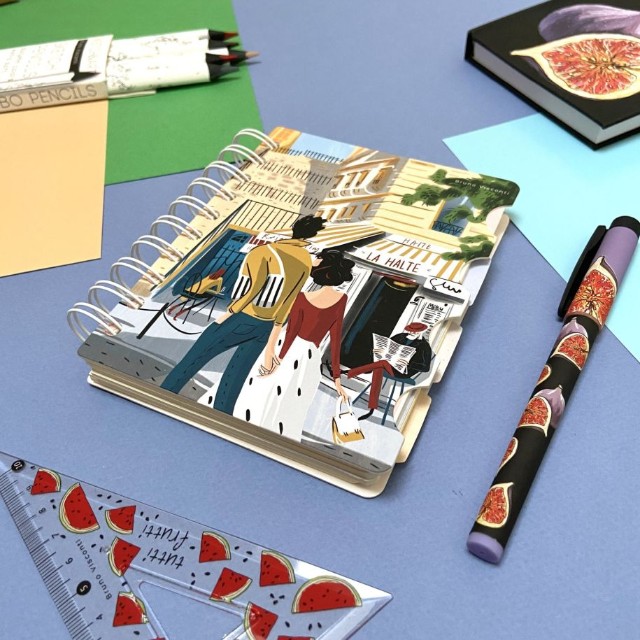 Зап. книжка А5 120л кл спир BV Art journal (4 вида) с разделителями Превью 17