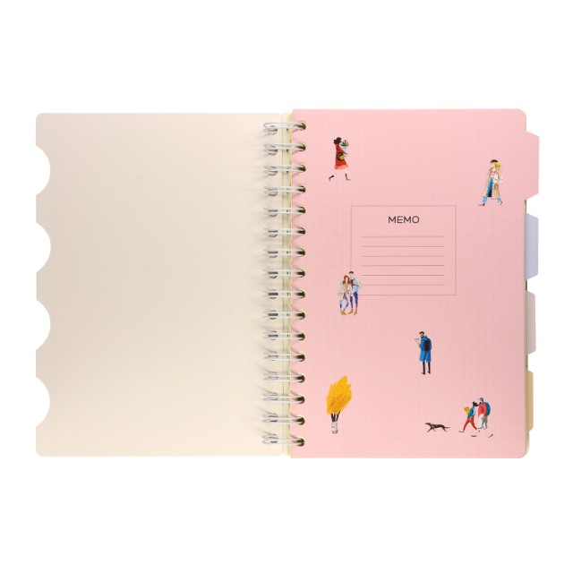 Зап. книжка А5 120л кл спир BV Art journal (4 вида) с разделителями Превью 9