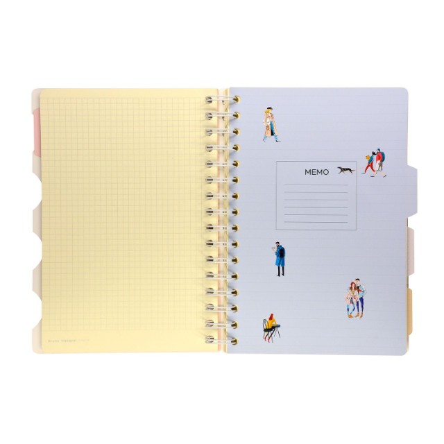 Зап. книжка А5 120л кл спир BV Art journal (4 вида) с разделителями Превью 15