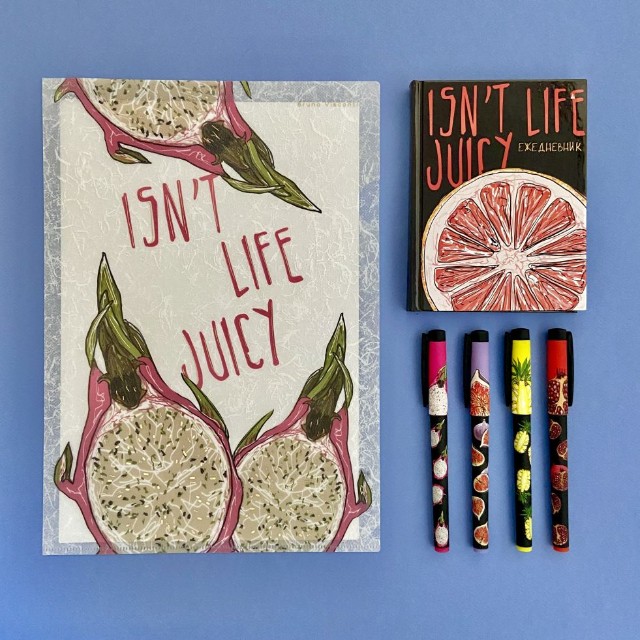 Ручка шариковая синяя BV FreshWrite Fresh&Fruity. Инжир 0,7мм принт Превью 6