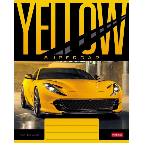 Тетрадь 18л клетка YELLOWsupercar Превью 0