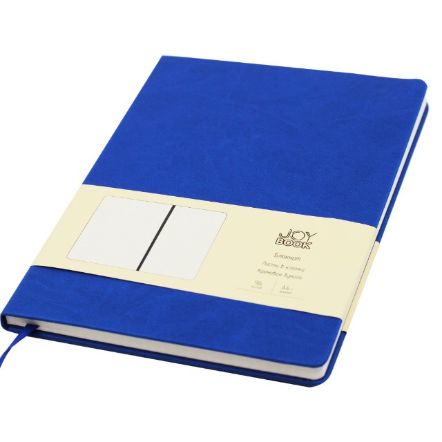 Зап. книжка А4- 96л кл тв Joy Book Синее озеро (на резинке) Превью 3