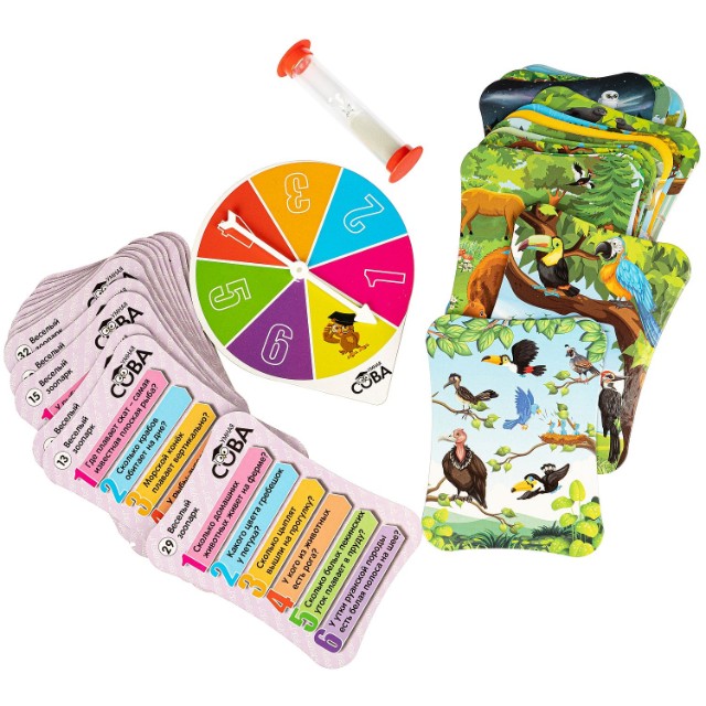 Игра Настольная Викторина Умная Сова Веселый зоопарк Превью 1