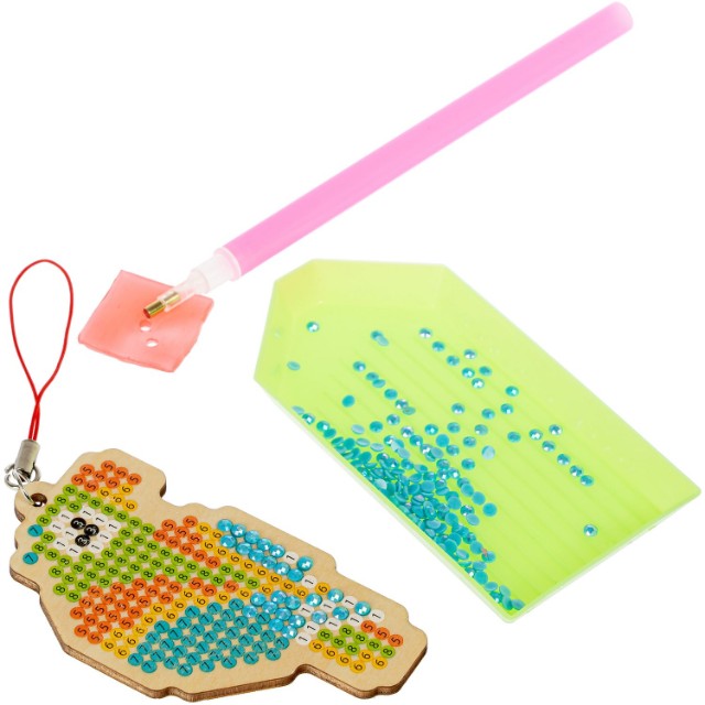 Творч Алмазная мозаика Брелоки Собачка, Кошка, Попугай Превью 5