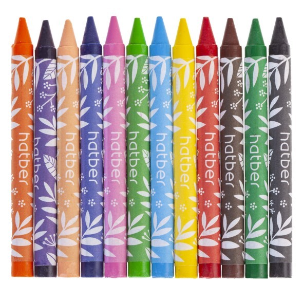 Мелки восковые 12цв Hatber Colora Зебра к/к Превью 1