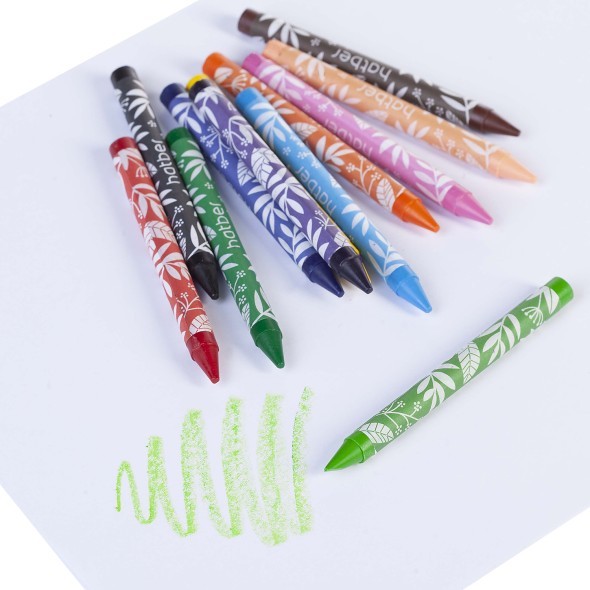 Мелки восковые 12цв Hatber Colora Зебра к/к Превью 3