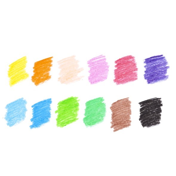 Мелки восковые 12цв Hatber Colora Зебра к/к Превью 2