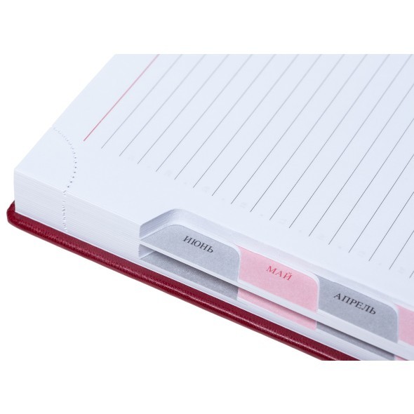 Ежедневник А5 2025г Caprice Prestige Бордо (вырубка) Превью 1