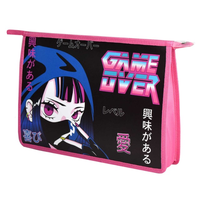 Папка для тетрадей А4 1отд на молнии Феникс Кибераниме