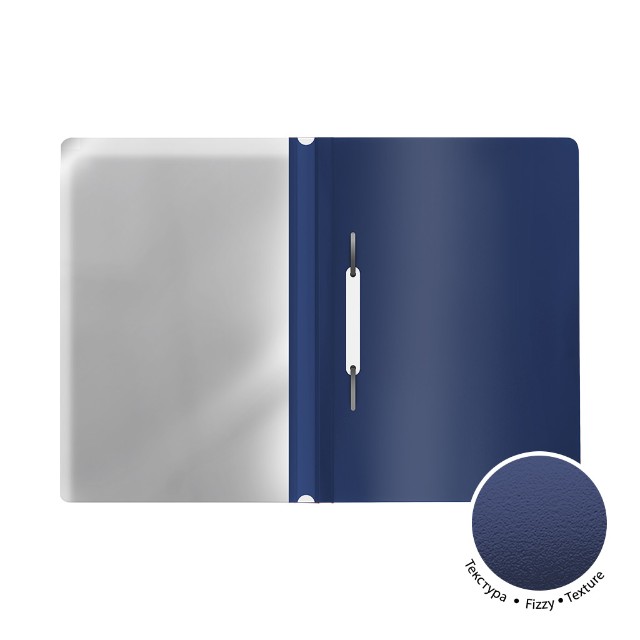 Папка-скоросшиватель верх прозрачный EK Fizzy Classic синий Превью 1