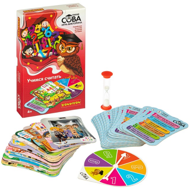 Игра Настольная Викторина Умная Сова Учимся считать Превью 1