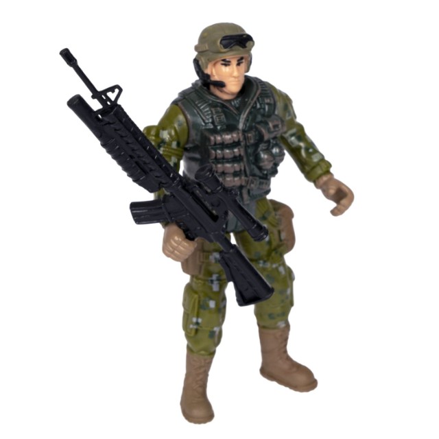 набор Армия Настоящий боец (спецназовец, форма камуфляж зелёного цвета) Превью 1