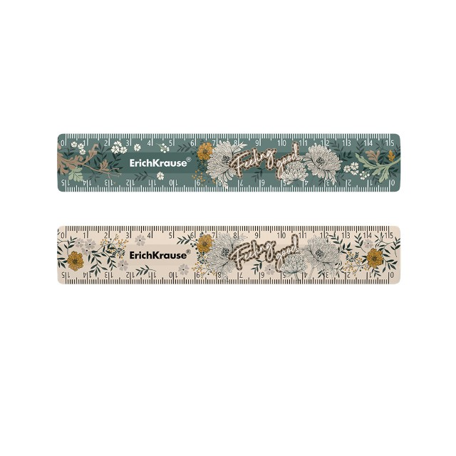 Линейка пласт. 15 см с рис EK Natural Life Превью 1