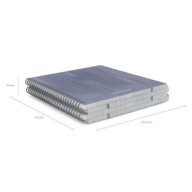 Тетрадь А5 пласт обл 80л кл спир EK Diamond ассорти на резинке Превью 2