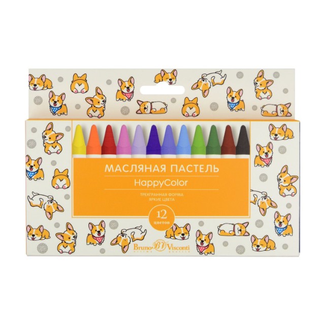 Пастель масляная 12цв BV Happycolor Превью 6