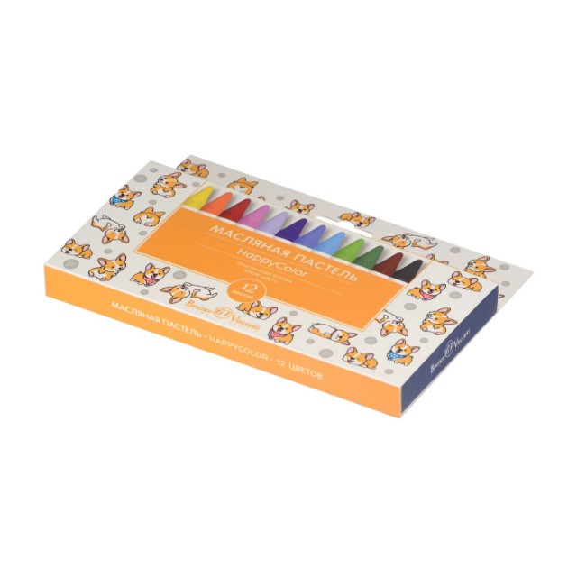 Пастель масляная 12цв BV Happycolor Превью 1