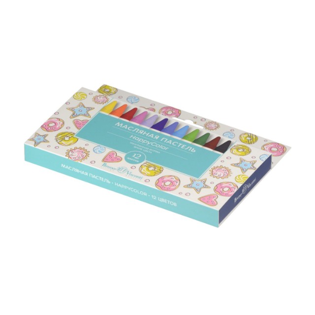 Пастель масляная 12цв BV Happycolor Превью 4