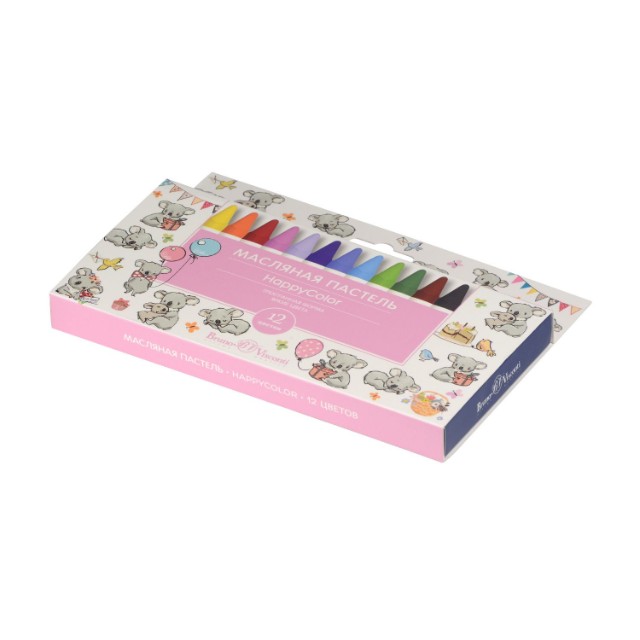 Пастель масляная 12цв BV Happycolor Превью 2