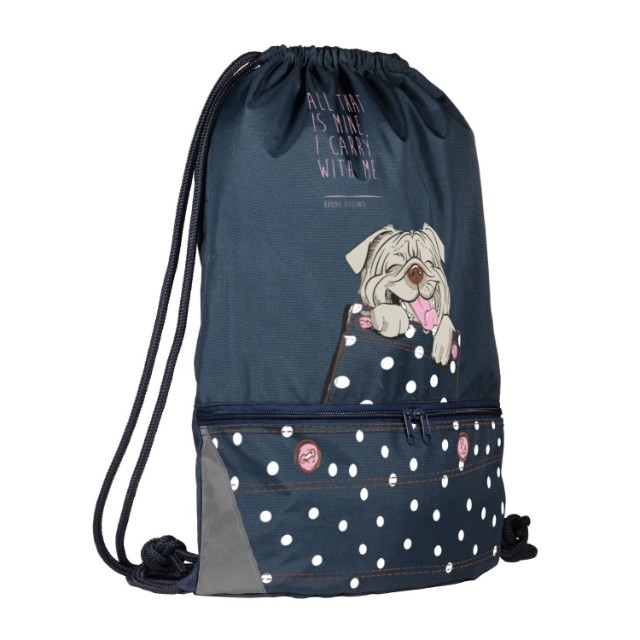 Мешок д/обуви BV Карманные животные. Собачка, синий Превью 2