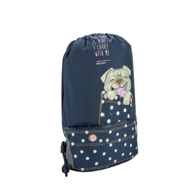 Мешок д/обуви BV Карманные животные. Собачка, синий Превью 3