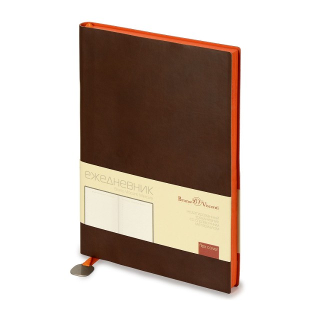 Ежедневник А5 BV Mercury корич. недат.