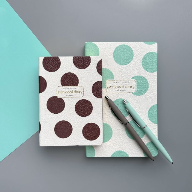 Ежедневник А5 BV Mint Polka Dots недат Превью 7