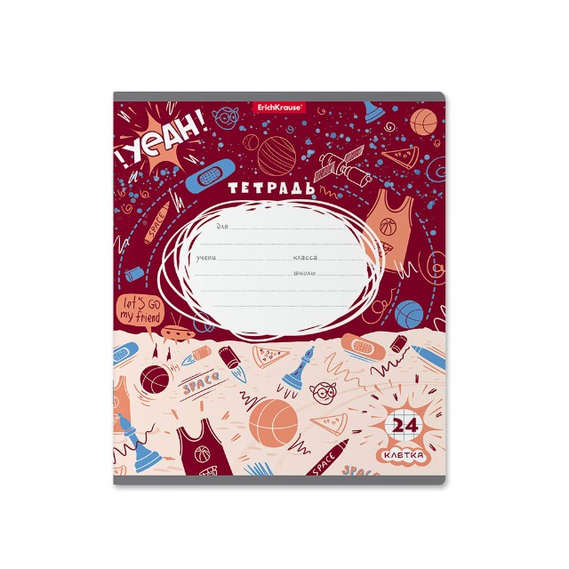 Тетрадь 24л клетка Cosmic Trash Превью 5