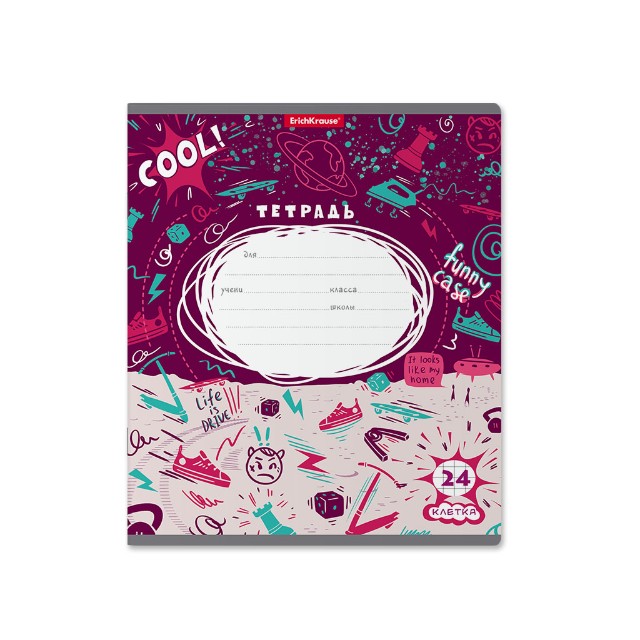 Тетрадь 24л клетка Cosmic Trash Превью 10