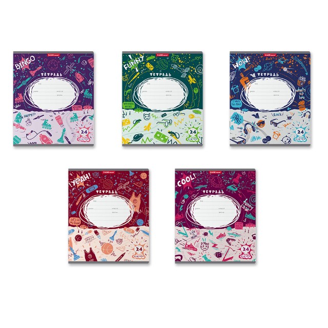 Тетрадь 24л клетка Cosmic Trash Превью 2