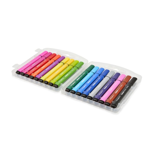 Фломастеры 18 цв BV Funcolor Jumbo толст 2 вида Превью 2