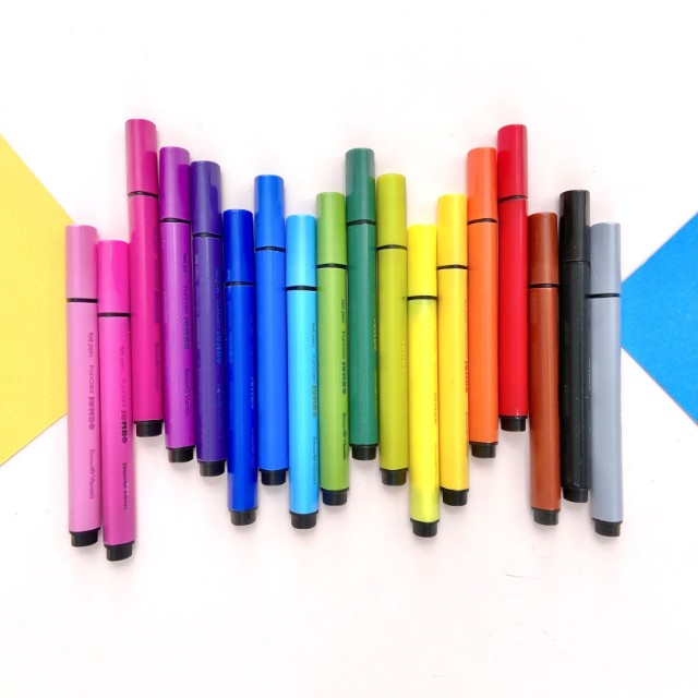 Фломастеры 18 цв BV Funcolor Jumbo толст 2 вида Превью 7