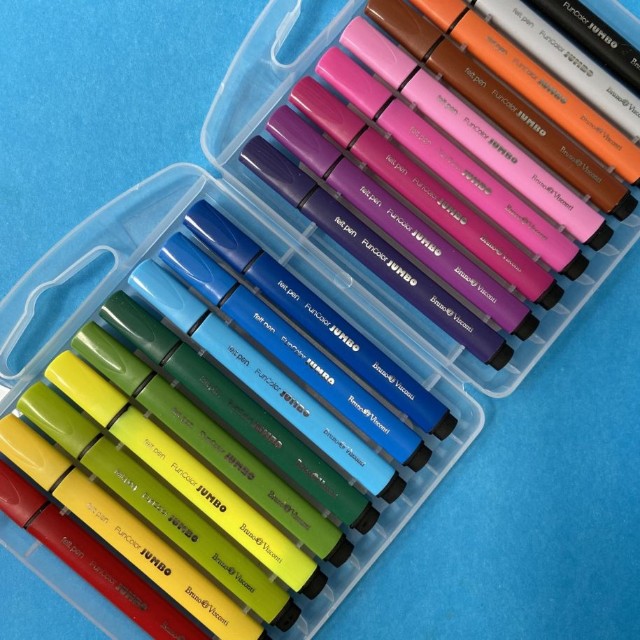 Фломастеры 18 цв BV Funcolor Jumbo толст 2 вида Превью 4