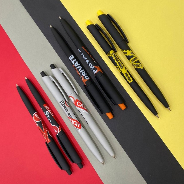 Ручка шариковая синяя BV HappyClick Keep Away Video camera 0,5мм принт Превью 4