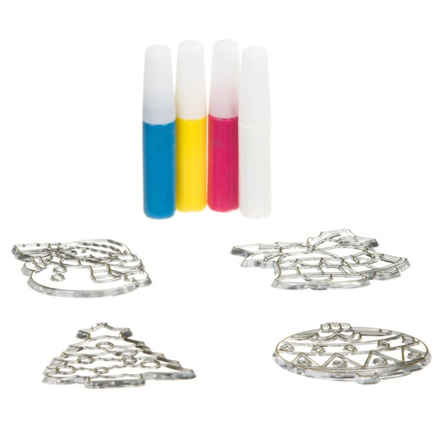 Творч Витражи Новогодние украшения с Буки 4шт Превью 2