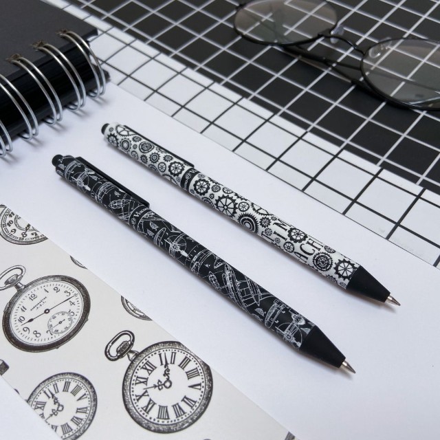 Ручка шариковая синяя BV ArtClick Time Machine 0,5мм принт авт Превью 1