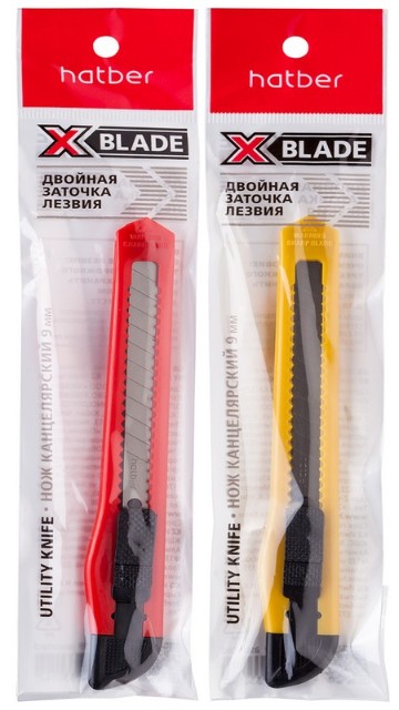 Нож 9мм Hatber X-Blade Push-Lock Превью 1