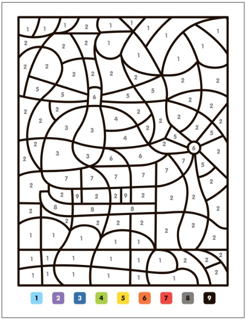 Раскраска Раскраски по номерам. Транспорт Превью 2