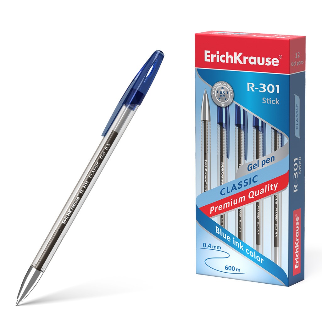 Ручка гелевая синяя EK Classic Gel Stick 0.5 Фото 0