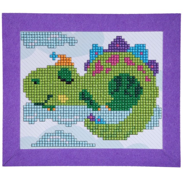 Творч Алмазная мозаика Динозаврик Превью 2