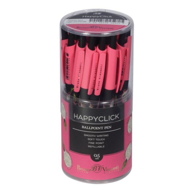 Ручка шариковая синяя BV HappyClick Fresh&Fruity Питахайя 0,5мм принт Превью 8