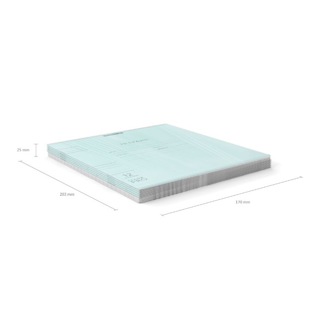 Тетрадь 12л линейка Однотонная. Классика CoverPrо Pastel, мятный пластиковая обложка Превью 2