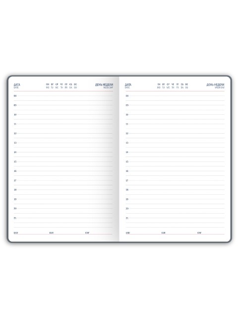 Ежедневник А5 кож/зам Тулуза/Цветок в лампе Превью 2