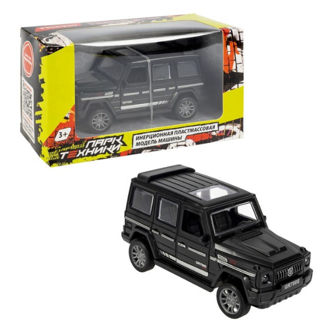 Машина Джип чёрный инерцион, открыв.двери и багажник, 12,5см пласт Превью 2