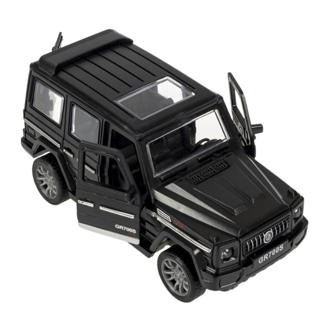 Машина Джип чёрный инерцион, открыв.двери и багажник, 12,5см пласт Превью 4