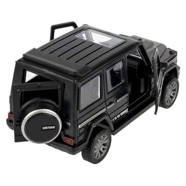 Машина Джип чёрный инерцион, открыв.двери и багажник, 12,5см пласт Превью 1