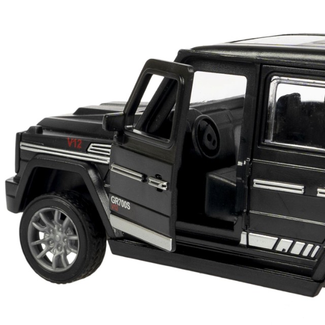 Машина Джип чёрный инерцион, открыв.двери и багажник, 12,5см пласт Превью 7