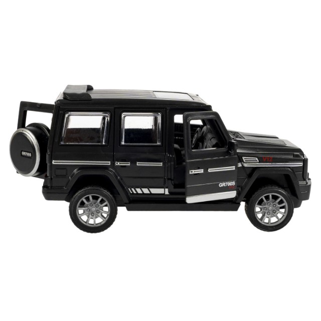 Машина Джип чёрный инерцион, открыв.двери и багажник, 12,5см пласт Превью 3